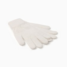 Women's gloves minku, dairy color, 21 cm