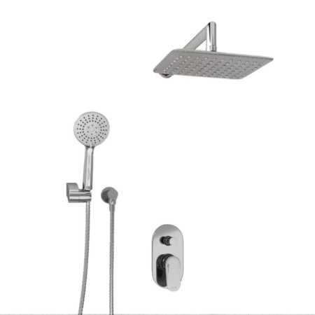 The wasserkraft A14131 shower system, built -in, tropical shower, shower, chromium