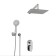 The wasserkraft A14131 shower system, built -in, tropical shower, shower, chromium