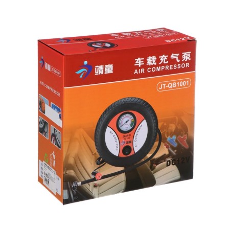 Car compressor 18 l/min, 10 a, wire 2.8 m, hose 50 cm-3