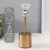 Summary metal per 1 candle d = 4 cm "nisa" gold 8x8x23.5 cm