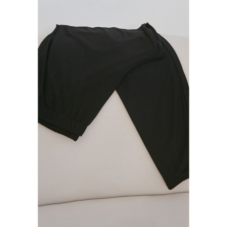 Female legins, size 66, black color-4
