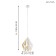 Suspension Carlton 1x60W E27