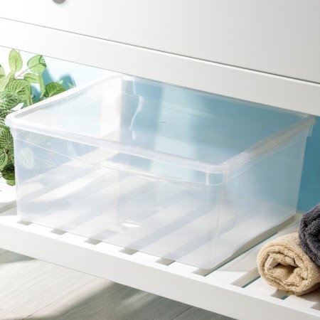 Storage box, rectangular "Crystal", 18 liters