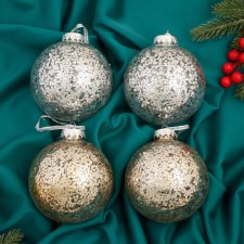 Set of balls plastic D-10 cm, 4 pcs 