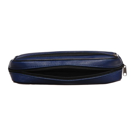 School Penal on the zipper Calligrata, 2 departments, blue-5