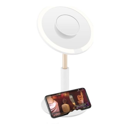 Mirror KitFort KT-3137, backlight, 37x20x17 cm, battery, white-5