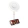 Mirror KitFort KT-3137, backlight, 37x20x17 cm, battery, white