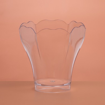 The form of plastic disposable for the buffet "forget -me -not", 100 ml, transparent, 25 pcs/unns.-2