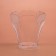 The form of plastic disposable for the buffet "forget -me -not", 100 ml, transparent, 25 pcs/unns.