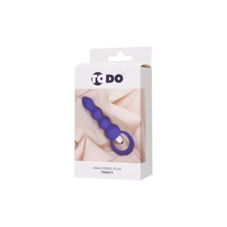 Anal sleeve Todo by Toyfa Twisty, silicone, purple, 14 cm, Ø 3.2 cm-5