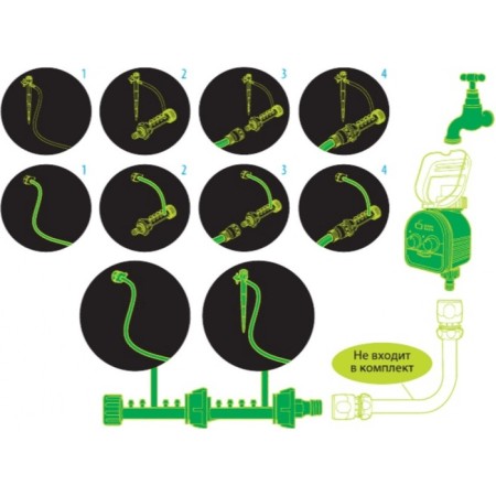 Set for automatic microcapellar irrigation 2 (20/120)-1