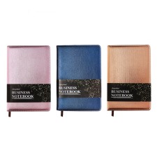 Lowed diary, PVC cover, A5 format, 140 sheets in a cage, metallic, mix