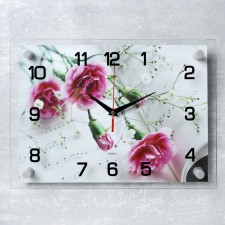 Wall watches: flowers, 