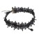 Choker "Alexandria" lace, drop, black color, length 30cm