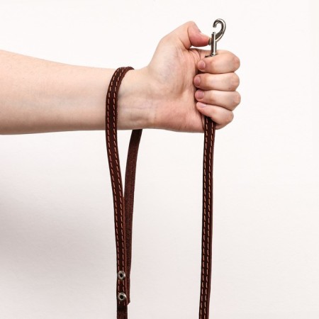 Leather leather single -layer, driven, 1.37 m x 1 cm, brown-5