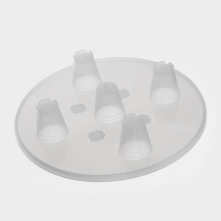 Kashpo for flowers with an insert "Porto", 15 l, white color-4