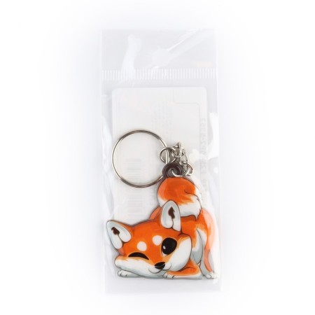 Key keychain "Siba-Inu", 2.9 x 4.4 cm-3