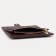 Women's wallet on the button, brown color