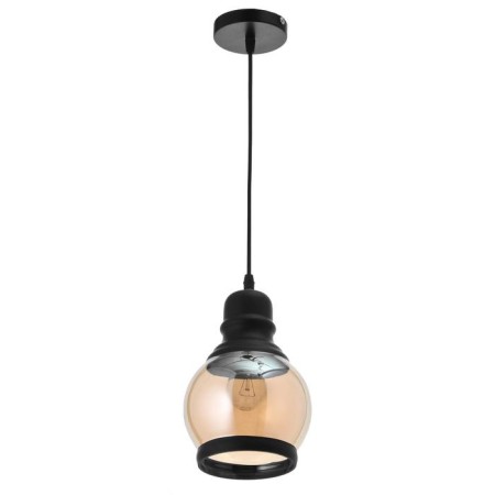 Lamp Bayerlux suspension Bayerlux "Circle" 1x40W E27 Black 14x14x25 cm