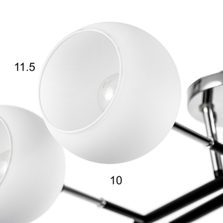 Luer "Indis" 6he27 40W Black-chromium 60x60x26 cm-4