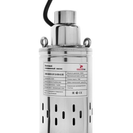Tim AM-QGD3.5/1.8-50-0.55, screw, 550W, pressure 50m, 58 l/min, cable 20m-2