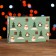 Folding box "Penguins and snowmen", green, 20 x 12 x 4 cm