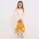 Baby backpack on lightning, 3 outer pockets, yellow color