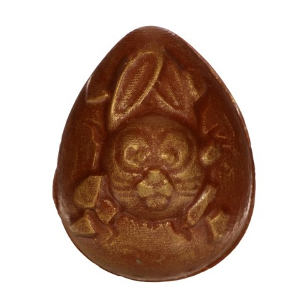 New Year. Chocolate bomb "Bunny among the Christmas trees" with marshmallow, 38 g-1