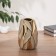 VAZ Coramics Table "Axel" 18x9.5 cm, white-golden