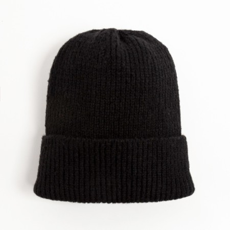 Women's hat minku with lapel, size 54-56, black color-3