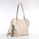 Zipper bag with lightning, beige color