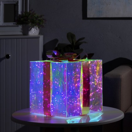 LED figure "Gift" 25 × 25 × 25 cm, plastic, 220 V, glow of white