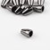 Tip for a cord, d = 4 mm, 12 × 8 mm, 10 pcs, black nickel color