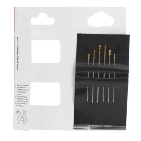 Needles with simplified score No. 4-8, with a golden ear, 6 pcs-1