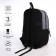 Youth backpack from a lightning textile, 3 pockets, a bag, a suitcase holder, black/gray color