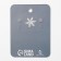 Earrings with “snowflakes” mini mini, white color in silver