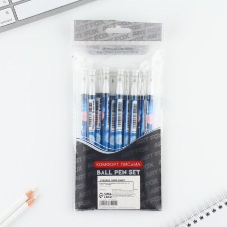Ballpack blue paste 0.5 mm with cap "Moon" Plastic-7