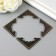 Metal corner "relief" bronze set 4 pcs 3.8x3.8 cm