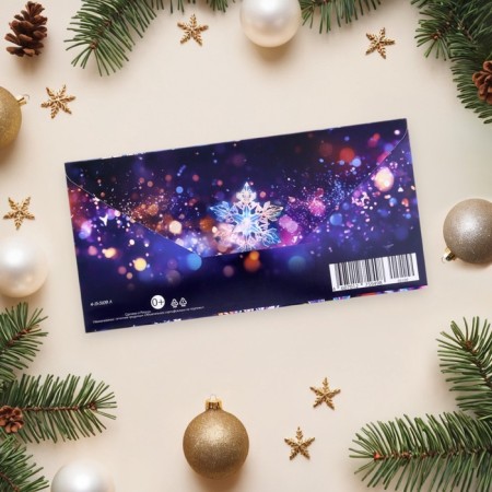 The envelope for the money "Magic New Year!" Snowflakes, 17 x 8 cm-2