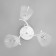Vanessa chandelier 3x60W E27 white 45x45x27cm