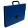 A4 Calligrata Portfli folder, 6 departments, 700mm, up to 300 sheets, blue
