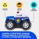 Jeep-Pereshtysh "Police", works from batteries, blue color
