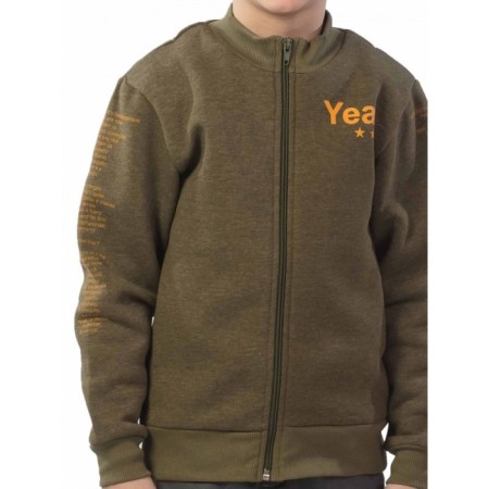 Bomber for a boy, height 104 cm, khaki color-4