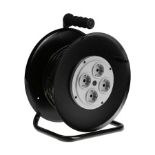 An extension cord on a coil 30 m, 16 a, 250 V, IP20, PVS 3x2.5, frame metal