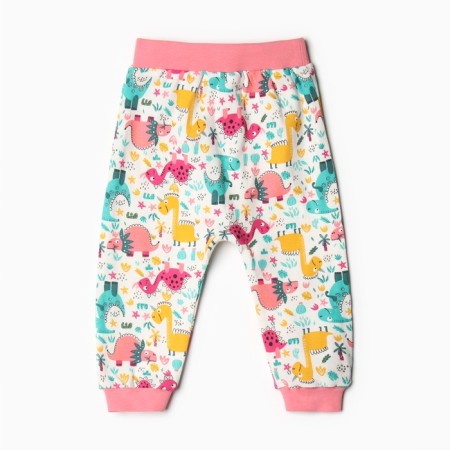 Pants children, white/dino color, height 68 cm-3