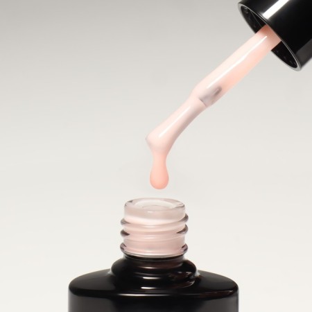 Camouflage base for nails, 3 phase, 8ml, LED/UV, light-beige color (042)-5