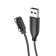 Hoco Y5 Pro/Y7/Y8, 61 cm, Black Black Charges Cable