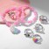 Set of children's “chosen” 7 items: 2 bracelets, 5 rings, mermaid, shape mix, colored