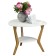 Commerce table Beautystyle 15, 650x650x510, White/Buke